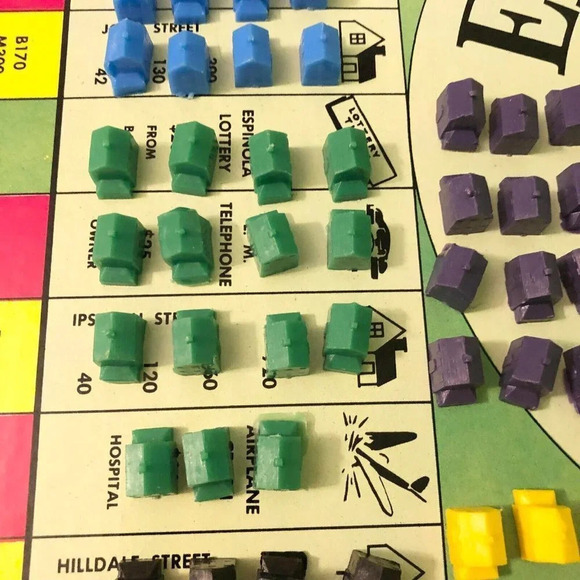Vintage 1966 Easy Money Board Game Milton Bradley Somerville Missing 1 House - Picture 13 of 16